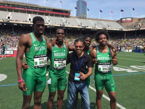 Penn relays - winning teams.