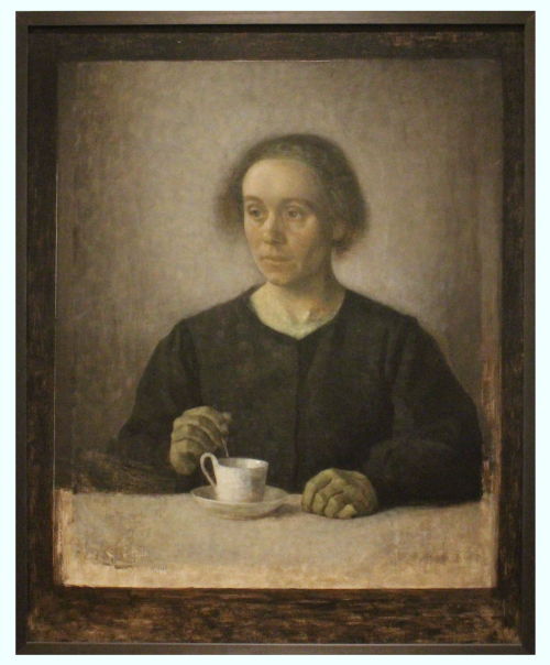 Vilhelm Hammershøi, Ida and tea cup