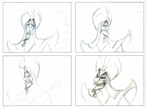 scurviesdisneyblog:Artwork from Aladdin: The Making of an Animated Film 