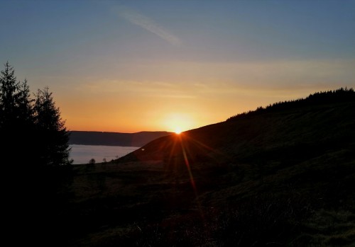 This Morning's Sunrise Over The Mist Filled Valley...