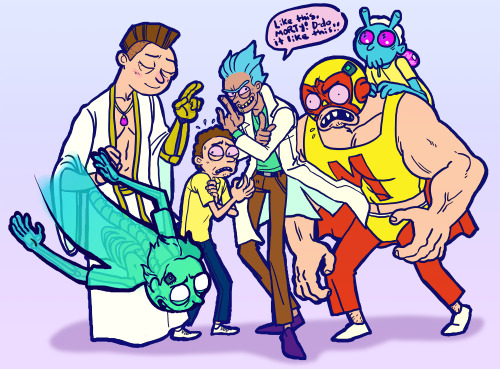 here’s my beautiful pocket mortys team. I HAVE VERY STRONG MORTYS!!!get it on stuff like shirt