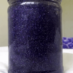 stimmy-fae:pretty purple glitter jar :0[source]