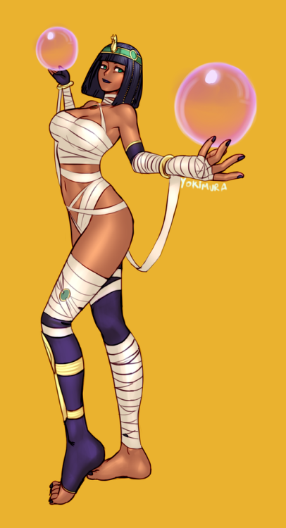 More Menat Fanart! I’m digging her alt outfit. 