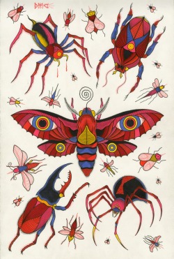 dmcook:Another bug infested tattoo flash