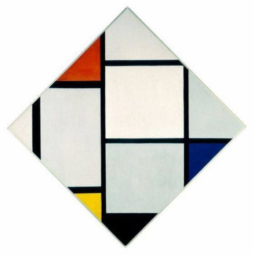 Piet Mondrian (Pieter Cornelis Mondriaan) (Dutch; Neo-Plasticism, De Stijl; 1872-1944)Tableau No. IV