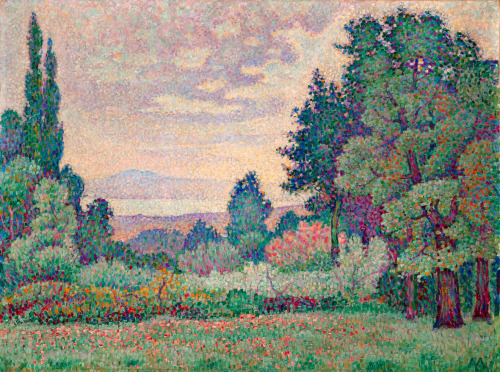 Paysage aux deux Cyprés, 1905, Jean Metzinger