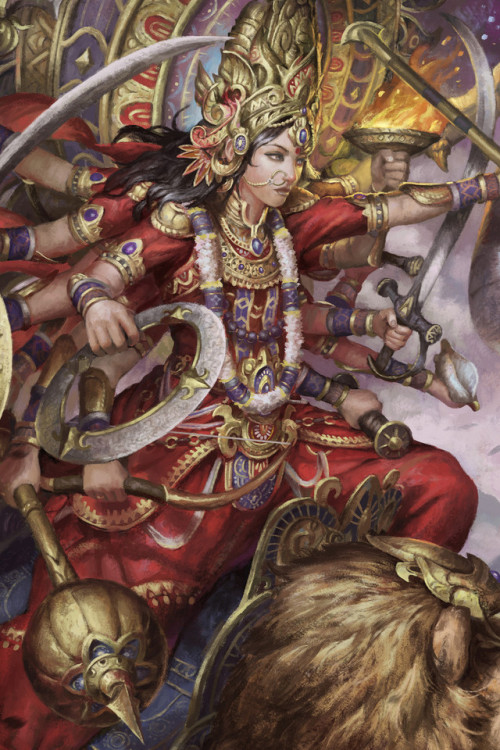 char-portraits:  Durga by Kevin Sidharta