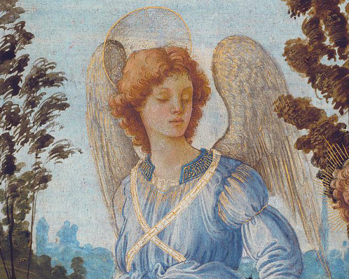 infected:    Tobias and the Angel (detail), Filippino Lippi, c. 1472 - 1482  