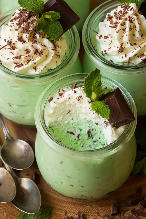 sweetoothgirl:Mint Chip Cheesecake Mousse