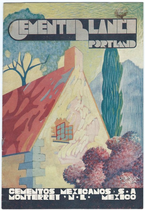 Cemento Blanco Portland, revista promocional de Cementos Mexicanos S.A., Mayo de 1936, Monterrey, N.