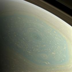rhamphotheca:  Monster Hurricane on Saturn