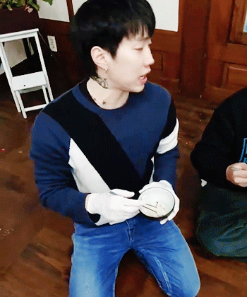 Now they even made Jay Park wear white gloves to hide his hand tattoos….but at least it match