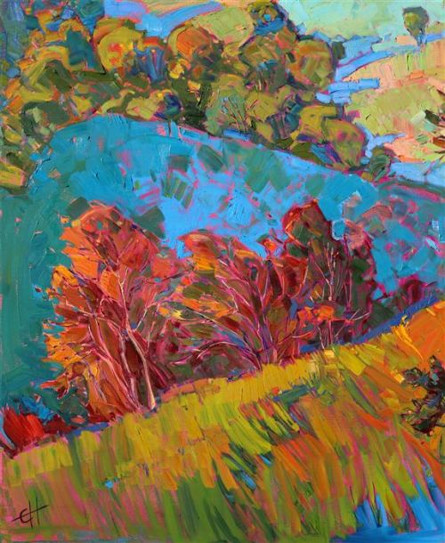cerceos:  Erin Hanson - Hills in Quadtych, 2014