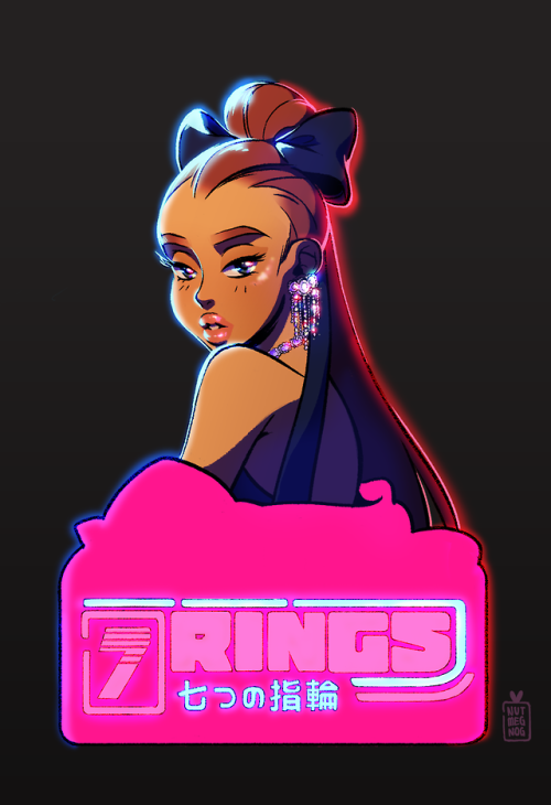 I’m alive! And making fanart again, what’s new.I really loved the visuals of the 7Rings music video 