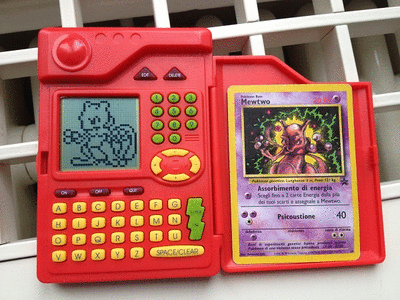 kitsune-anime:My old pokèdex from the first generation of pokèmon :D1995 and it still works!