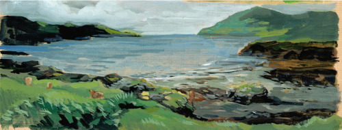 fluffy-raccoon:Painting from photographs I took during my travel in Scotland