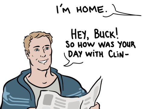 bluewindsummer: Bucky in the 21st Century: Part 2  (click here if you are confused) PART 1