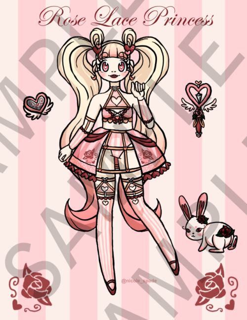 New adoptable available for $30 USD! She is the first of a series of Magical Girls. New pets, items,