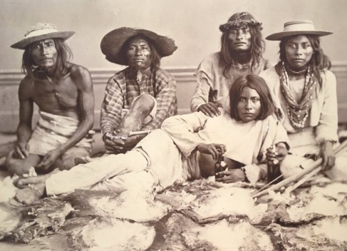 indigenous-maya: Group of Seri Indians - Mexico circa 1890s