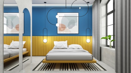 Red, Yellow And Blue Interiors That Offer Colourful Contrast