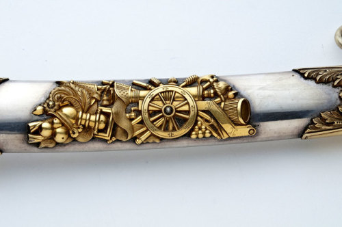 Presentation sword produced by Ames Manufacturing Co. Awarded to Major (later colonel) Luther Giddin