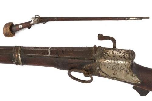 Afghan matchlock musket, early 19th century.from Czerny’s International Auction House