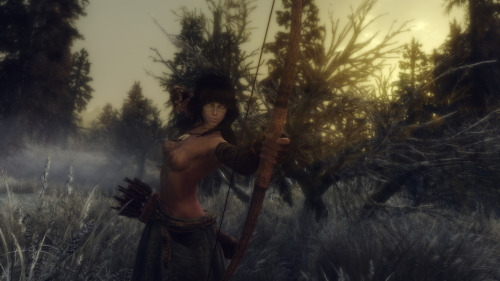 mearalikesmead:  Well, it seems that I have hit 400 followers last night. *_* Thank you all for your interest and I really hope that you are enjoying the ride. To celebrate I took some new screenshots of Meara with her going back to her old barbarian