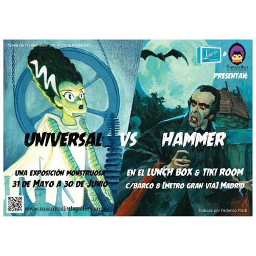 On May 31 a new #artshow curated by @susanitalittle “UNIVERSAL VS HAMMER”. El Domingo 31