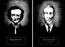 medusahorror:  poe &amp; lovecraft. my edit | source. 