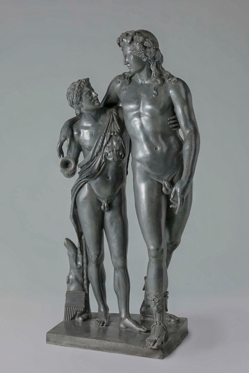 ganymedesrocks:  Francesco Righetti (1738* - 1819), Bacchus and Ampelos, circa 1782. Francesco Righetti, an Italian sculptor, silversmith and bronze-founder, senior part to a family of Bronze and Lead modelers and casters, was a pupil to the celebrated