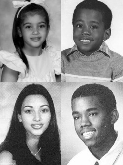 kimkanyekimye:  #TBT Kim &amp; Kanye’s yearbook pictures 