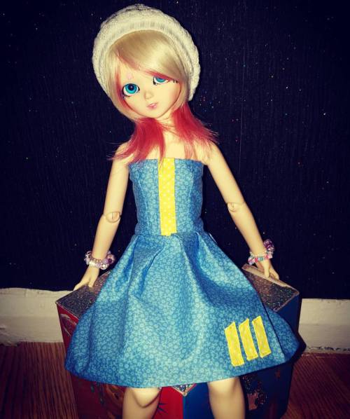 I made Fee a new dress today, just in time for the Fallout 4 release, not long to go now #bjd #ballj