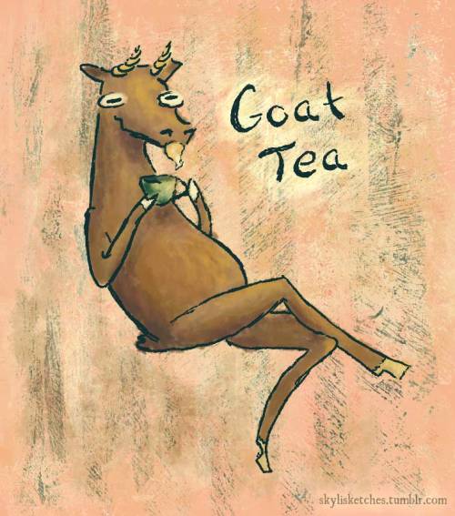 skylisketches: For all your herbal needs. Remember: Goat Tea.