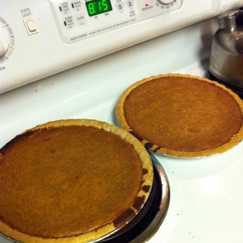 mhking:
“My very first attempt at making sweet potato pies — ever… The cooking continues…
”
Looks good. I wish my family would make sweet potato pies. They are too attached to tradition of pumpkin and pecan pies.