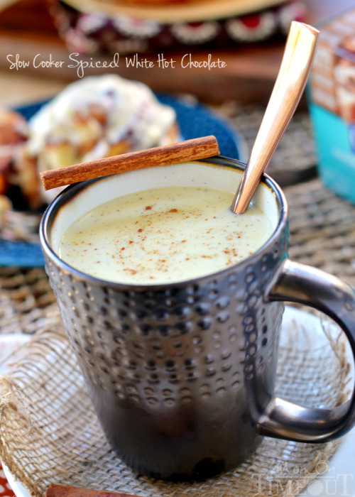 magicalfoodtime: (via Slow Cooker Spiced White Hot Chocolate - Mom On Timeout)