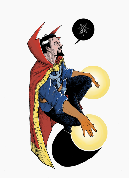 benjaminaefilby: Dr Strange - classic colour palette, trying some things out. Just watched the film 