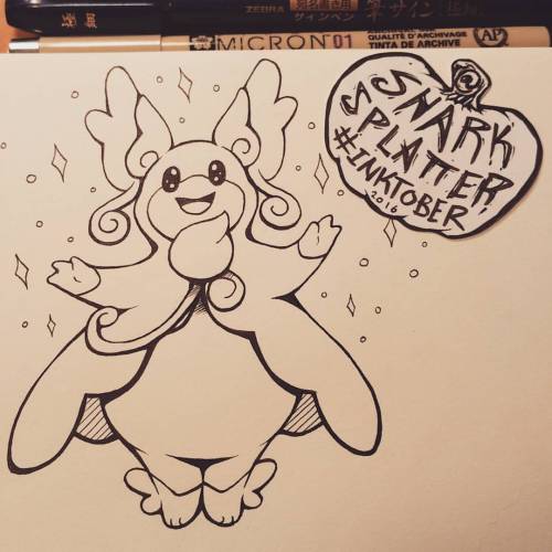 Day 11 of #Inktober. #MegaAudino #Audino #Pokemon #Inktober2016 #Ink