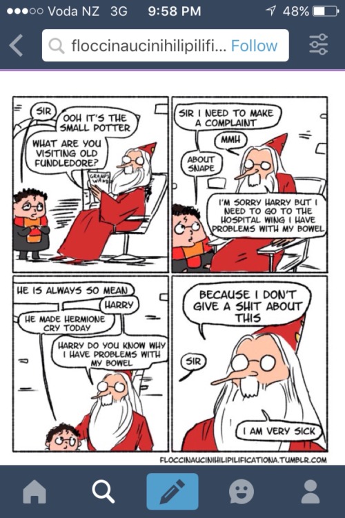 theoneobsessedwithharrypotter:  Some of my favourite HP comics by floccinaucinihilipilificationa.tumblr.com