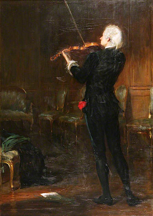 A Song without Words (1859-1888). John Pettie (Scottish, 1839-1893). Oil on canvas. Manchester Art G