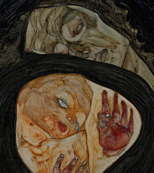 artdetails:Egon Schiele, Dead Mother I (detail), 1910