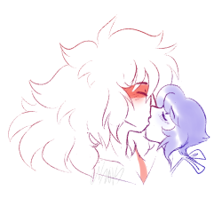 cldrawsthings:  Gems kissing gems how scandalous 