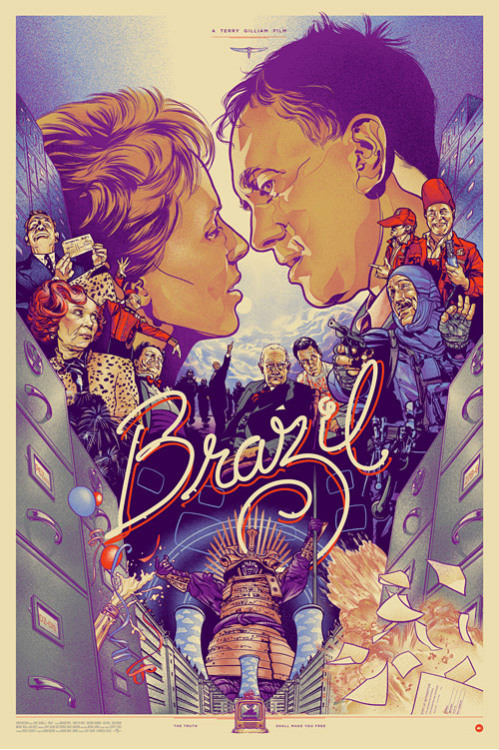 Porn Brazil movie poster by Martin Ansin, 1985. photos