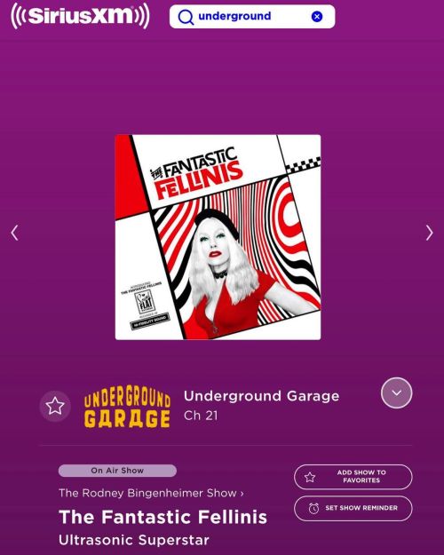 Thank you, Rodney Bingenheimer, for playing @thefantasticfellinis on your show!! Thrilled!!! ♦