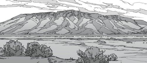 Legend of Korra - B&amp;W Scenery Concept Art