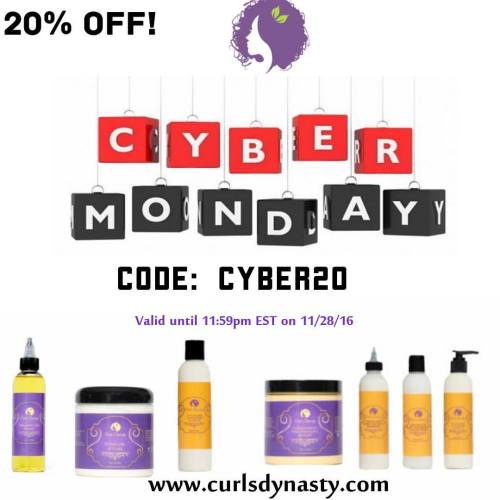 @curlsdynasty does #cybermonday! That’s right, We have got more savings for you!Right now thro