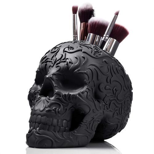 Skull Desk Tidy by Wicked Vanity - get it here☠️ Best Blog for dark fashion and lifestyle ☠️