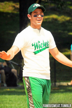 famousmeat:  Nick Jonas bulges during softball game
