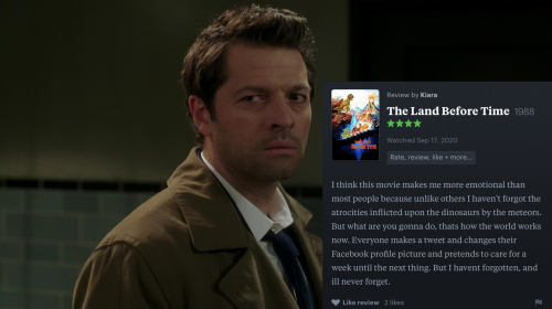 Supernatural Characters As Letterboxd Reviews, An Idea I Had At 2am