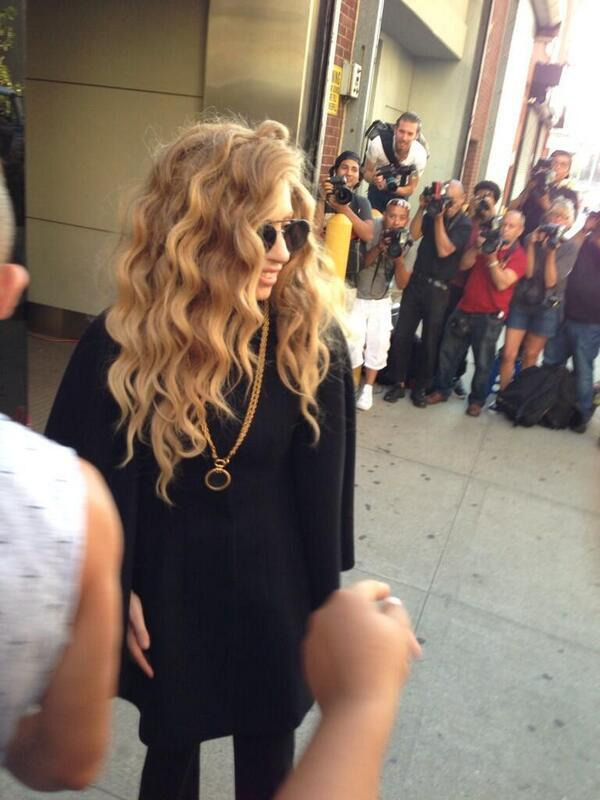 ladyxgaga:  Gaga in NYC a few moments ago.