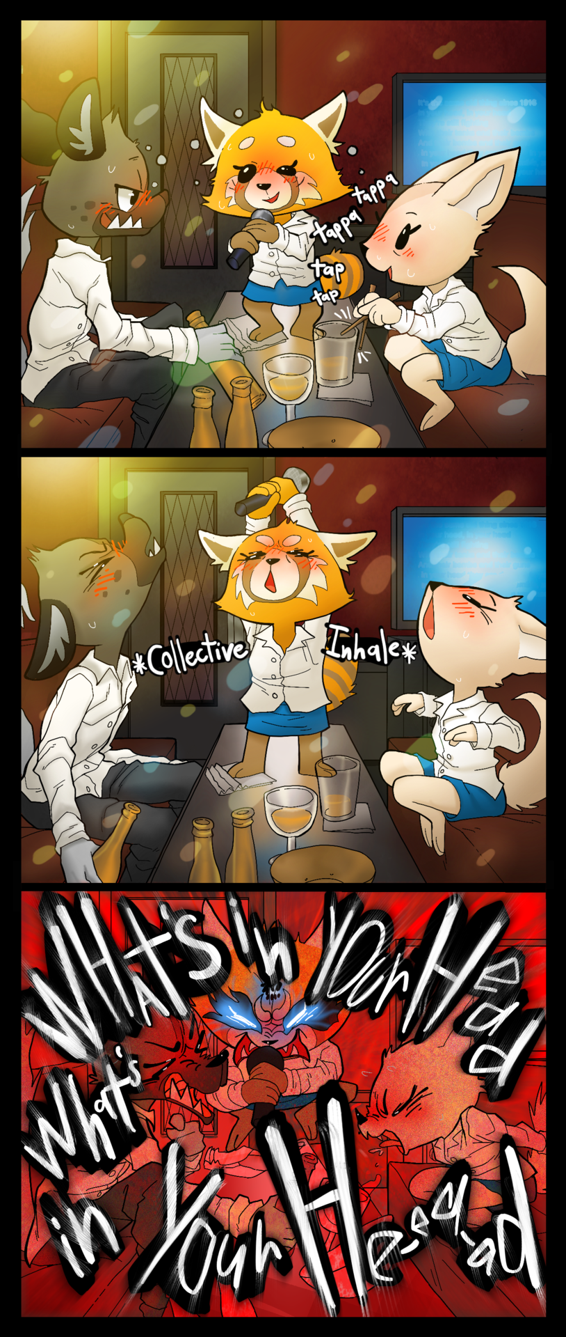 poisondynamite: Some Aggretsuko fanarts I’ve been waiting a while to draw and a